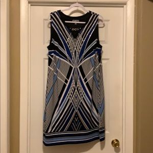 Sleeveless dress: Length-40in; Width-21in